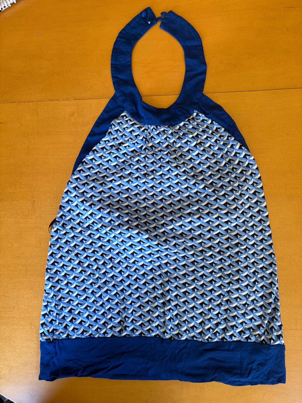 NY & Co. Blue Patterned Women’s Blue patterned halter Top